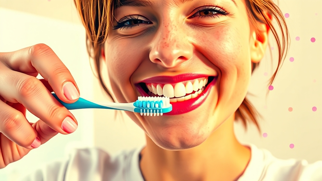 시린이 치약 선택과 양치질 (popart 스타일)