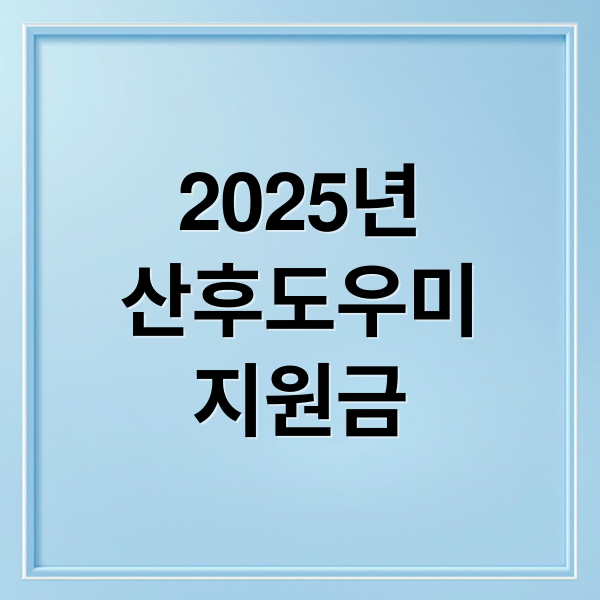 2025년
산후도우미
지원금 (산후도우미 지원금 신청방법)