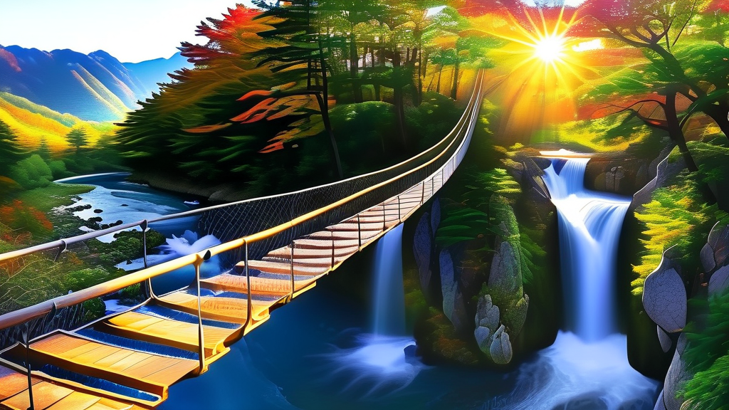 정선 여행 코스: 아우라지를 중심으로 (realistic 스타일)