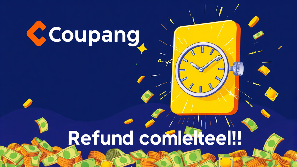 환불 처리 기간 & 입금 시점 (illustration 스타일)