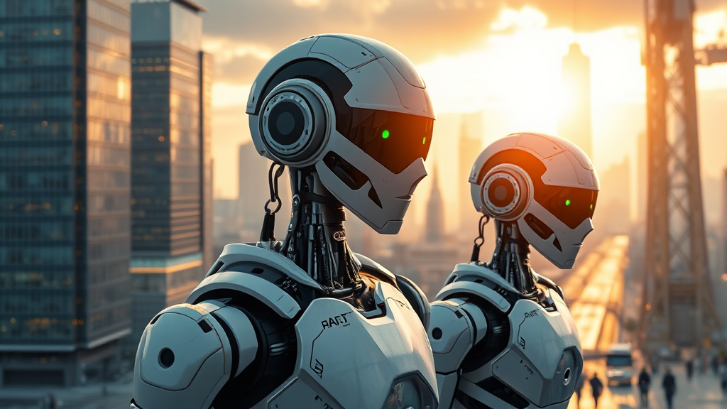 휴머노이드 로봇 관련 유망 기업 및 투자 전략 (realistic 스타일)