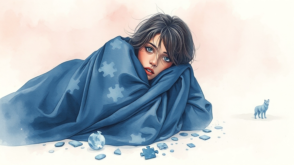 해리성 기억상실증이란? (watercolor 스타일)