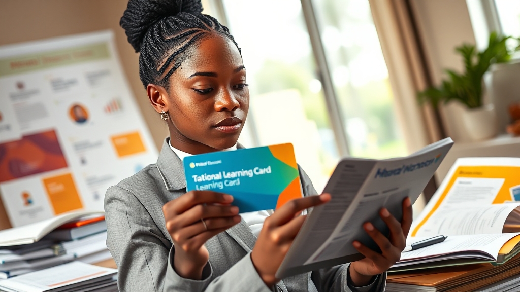 국비지원 교육 조건 및 신청 (realistic 스타일)