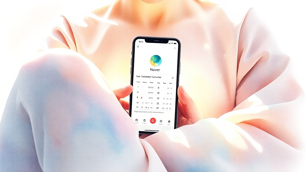 음력 생일 계산기, 이렇게 써보세요! (watercolor 스타일)