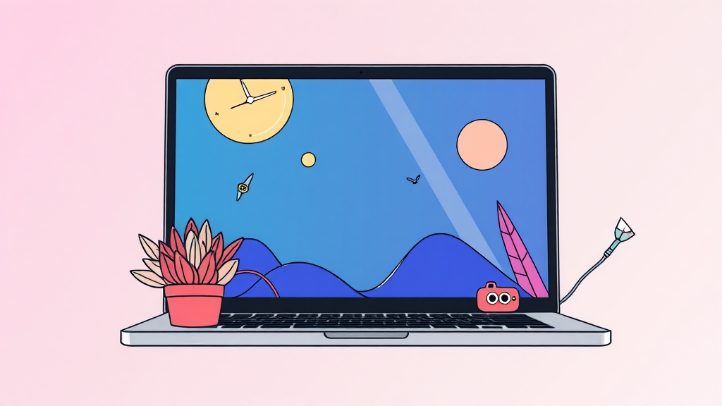 디스플레이 품질 및 시각적 경험 (illustration 스타일)