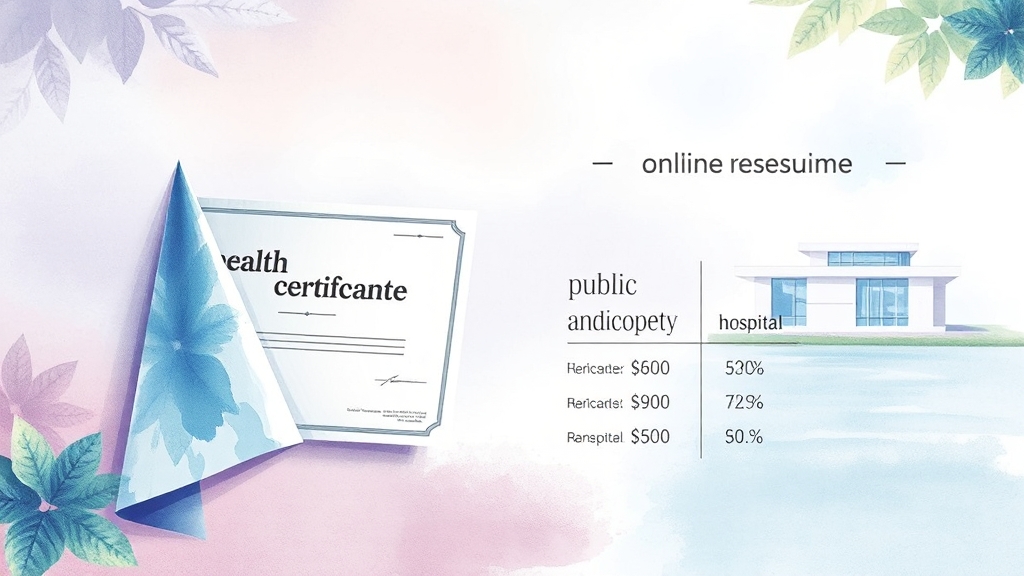 발급 비용 및 소요 시간 (watercolor 스타일)