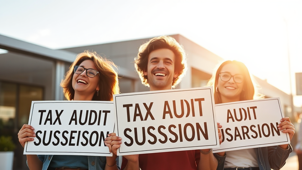 세무조사 유예 (realistic 스타일)