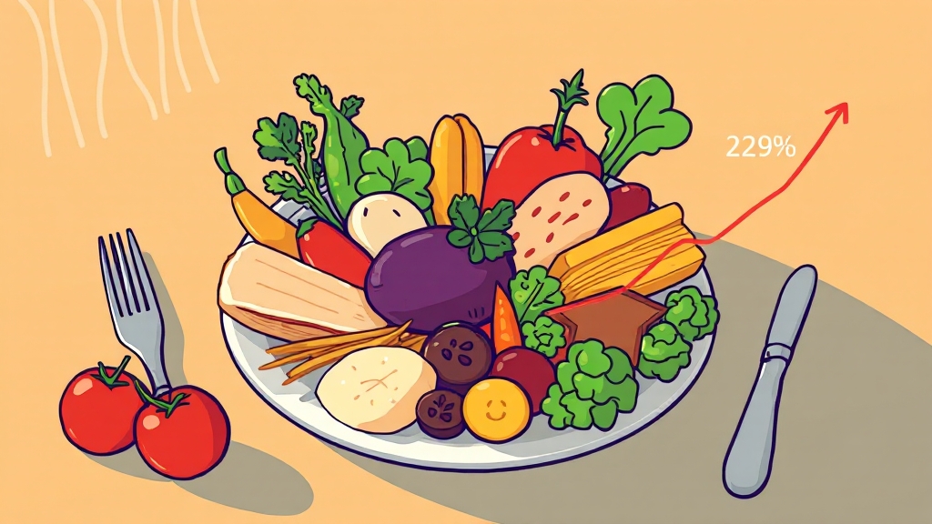 식사 순서, 혈당에 미치는 영향 (cartoon 스타일)