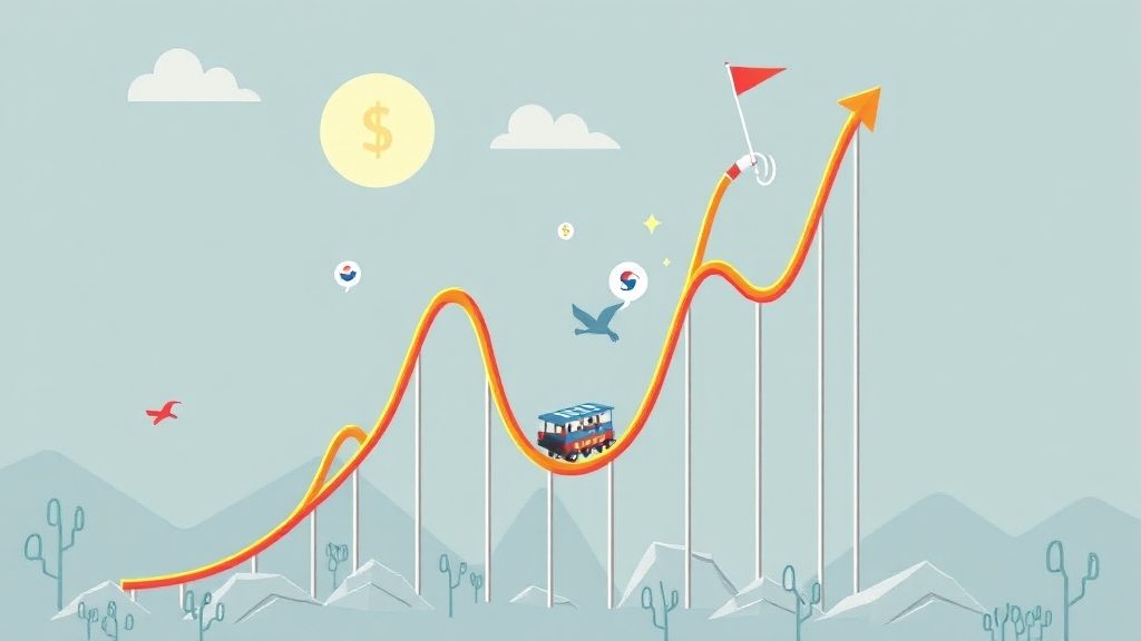 최근 달러 환율 변동 추이 (illustration 스타일)