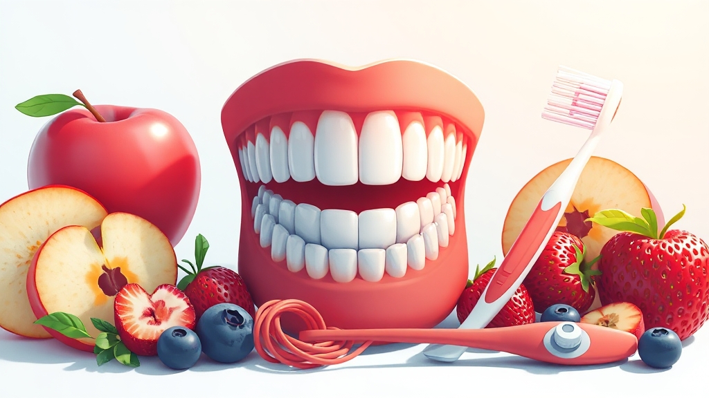 잇몸 건강, 왜 중요할까요? (illustration 스타일)