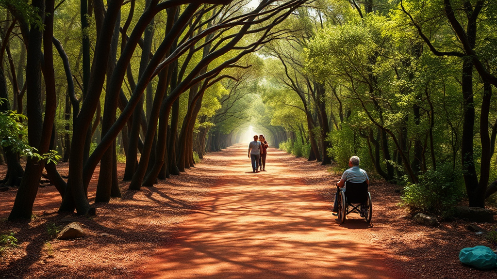 비자림 탐방 코스 (realistic 스타일)