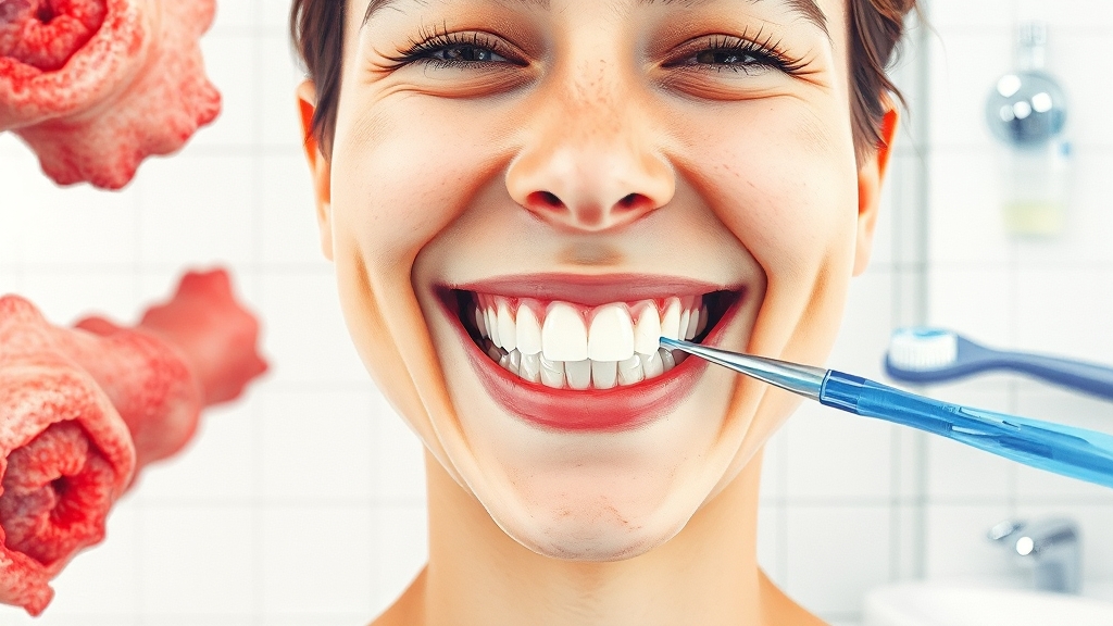 치은염 냄새, 왜 날까요? (watercolor 스타일)