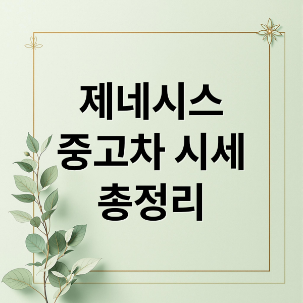 제네시스
중고차 시세
총정리 (제네시스 중고차 가격 시세)