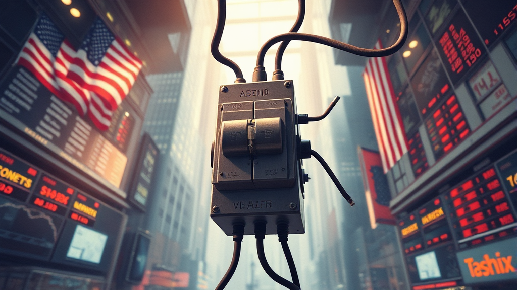 주식 시장의 안전장치, 서킷브레이커란? (realistic 스타일)