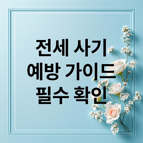 전세 사기
예방 가이드
필수 확인 (전세 사기 보증사고 이력 열람)
