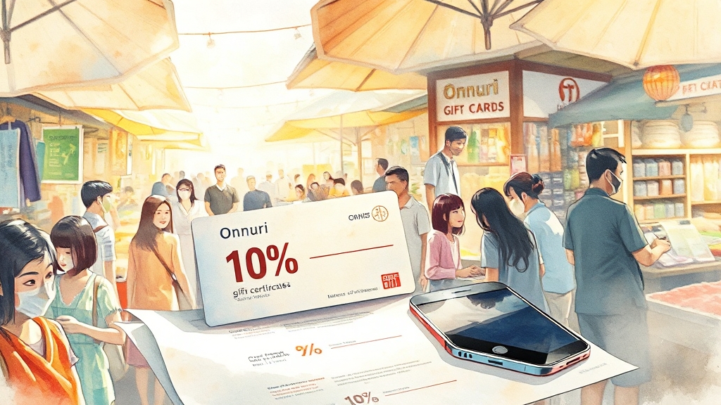 온누리상품권이란? (watercolor 스타일)
