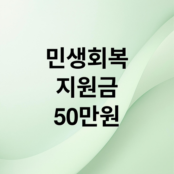 민생회복
지원금
50만원 (민생회복지원금 지급시기)