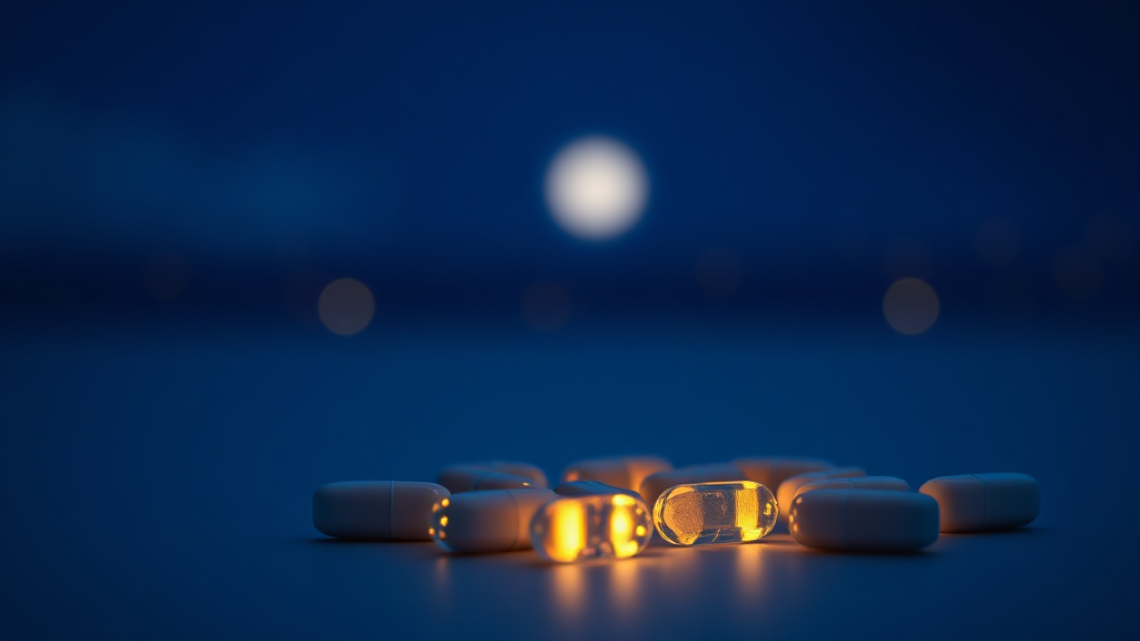 뉴네이처 멜라토닌 복용법 (realistic 스타일)