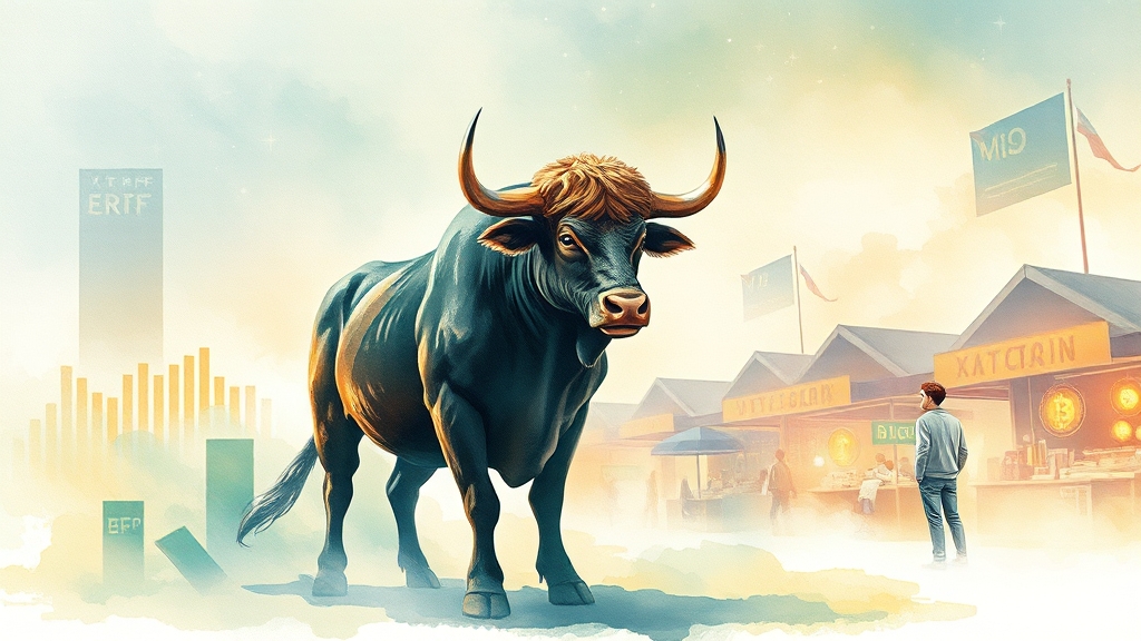 시장 동향, 지금은 변곡점? (watercolor 스타일)