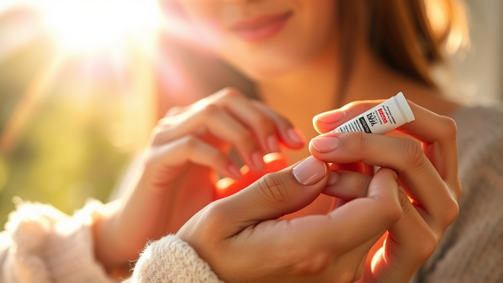 화상 치료: 단계별 과정 (realistic 스타일)