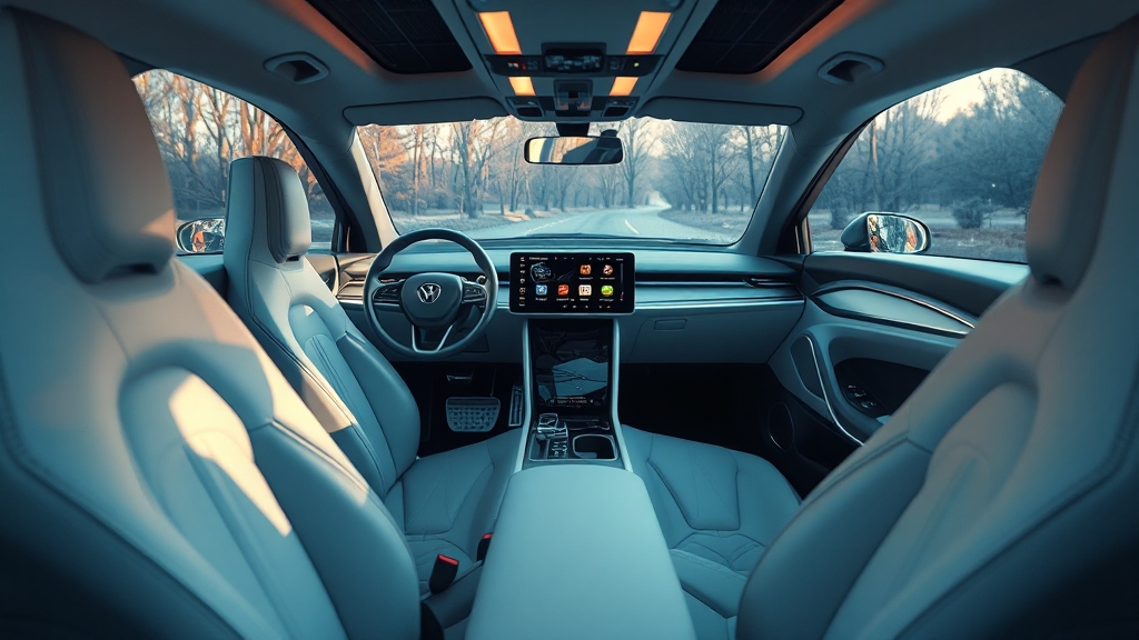 GLC EV 실내 디자인 (realistic 스타일)