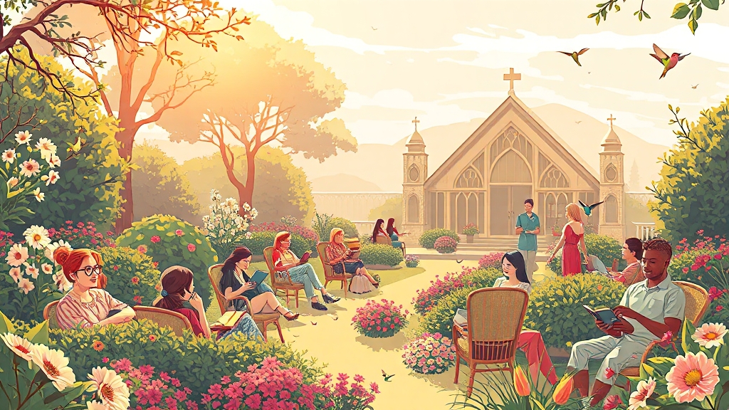 편의시설 완비 (illustration 스타일)