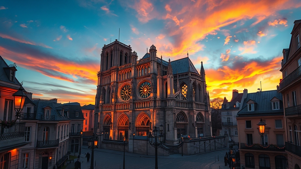 파리의 심장, 노트르담 대성당 (realistic 스타일)