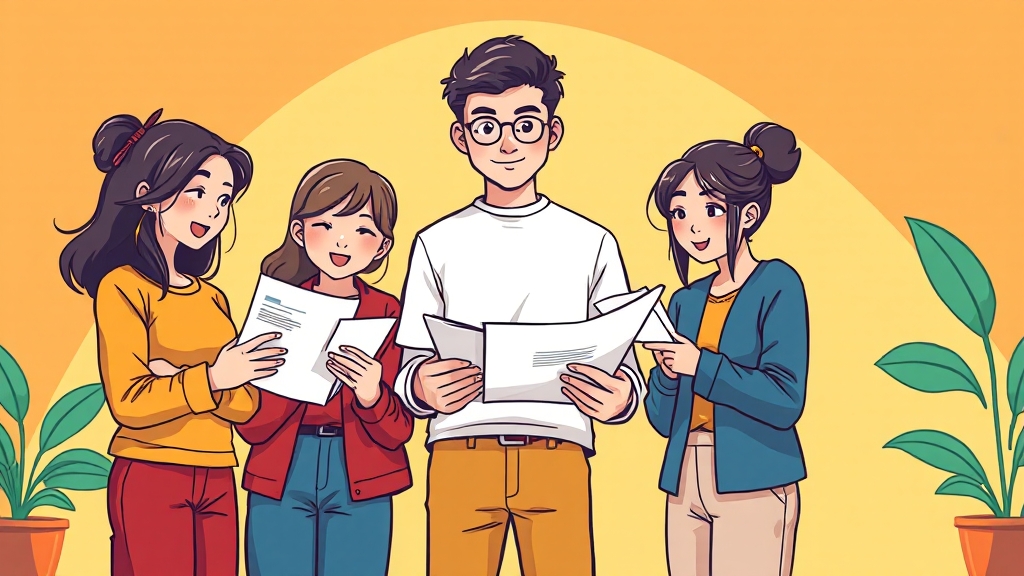 신청 절차 및 필요 서류 (cartoon 스타일)