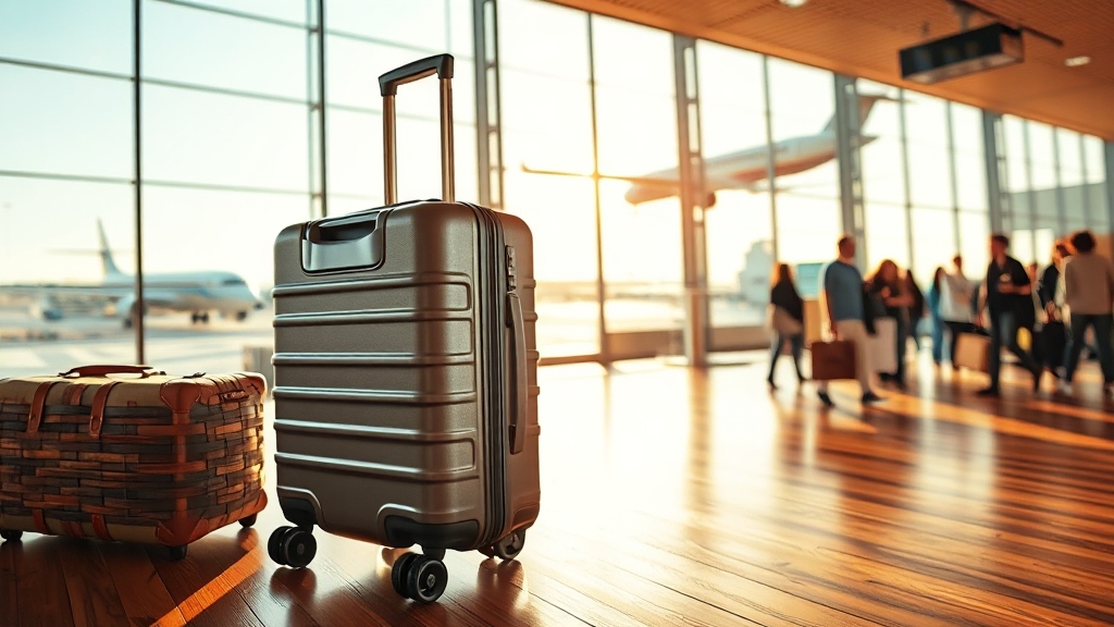 기내용 캐리어 선택 가이드 (realistic 스타일)