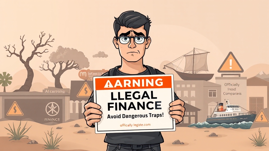 대출 시 주의사항 (illustration 스타일)