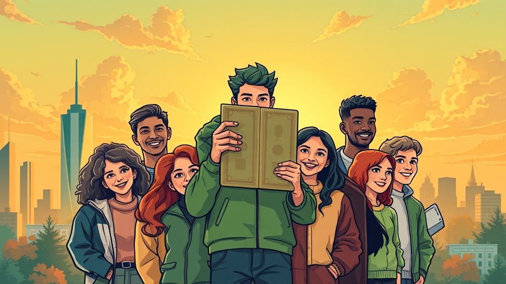 지원 혜택 및 저축 증액 (illustration 스타일)