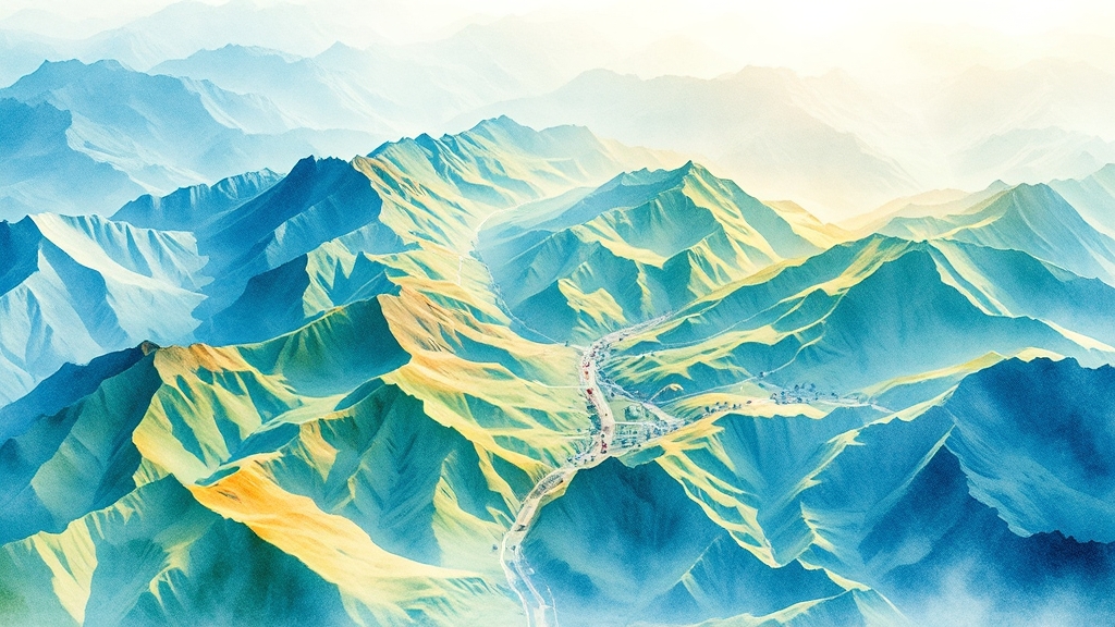 지적도 볼 때, 이것만은 꼭! (핵심 확인 정보) (watercolor 스타일)