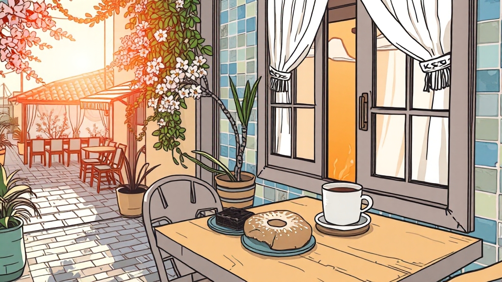서촌 카페 방문 꿀팁 & 후기 (illustration 스타일)