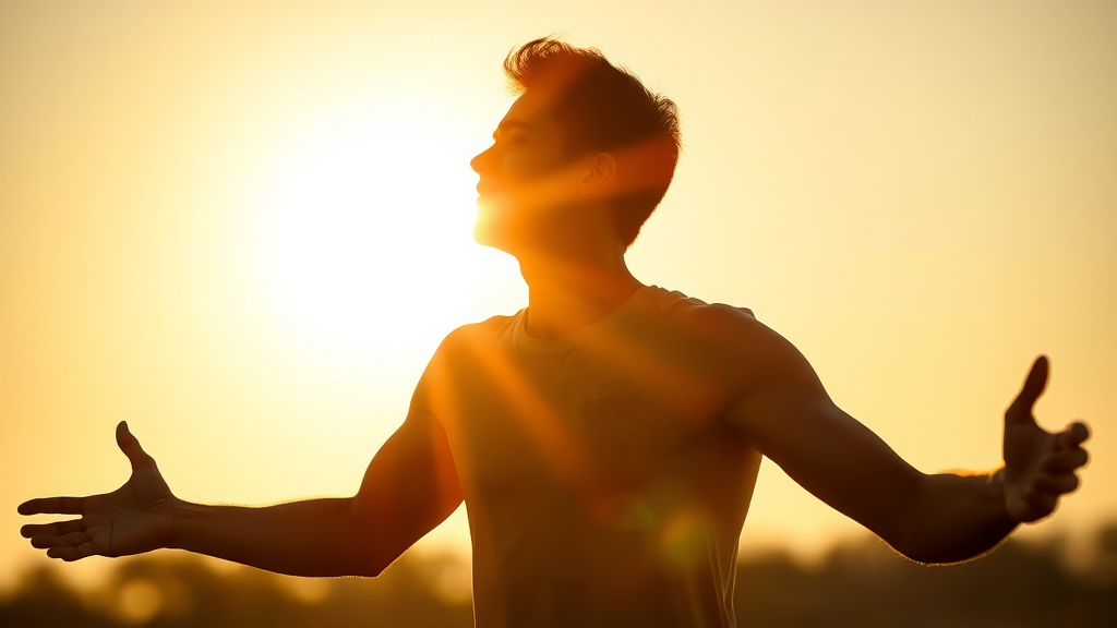 햇빛, 혈당에 어떤 영향? (realistic 스타일)