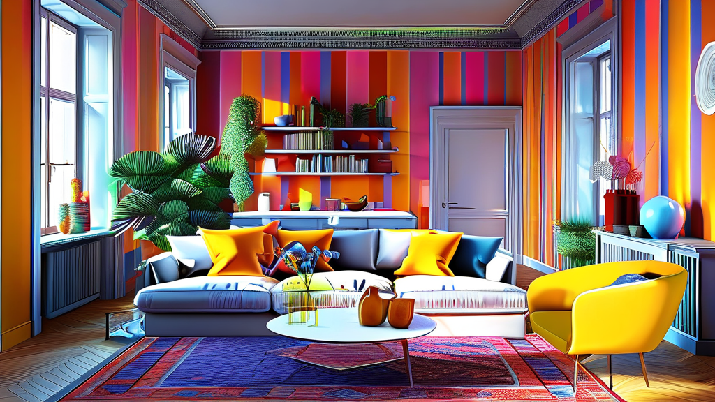 우리 집 개성 살리는 투톤 벽지 디자인: 공간별 활용 팁 3 투톤 벽지, 집을 특별하게 만드는 마법 (realistic 스타일)