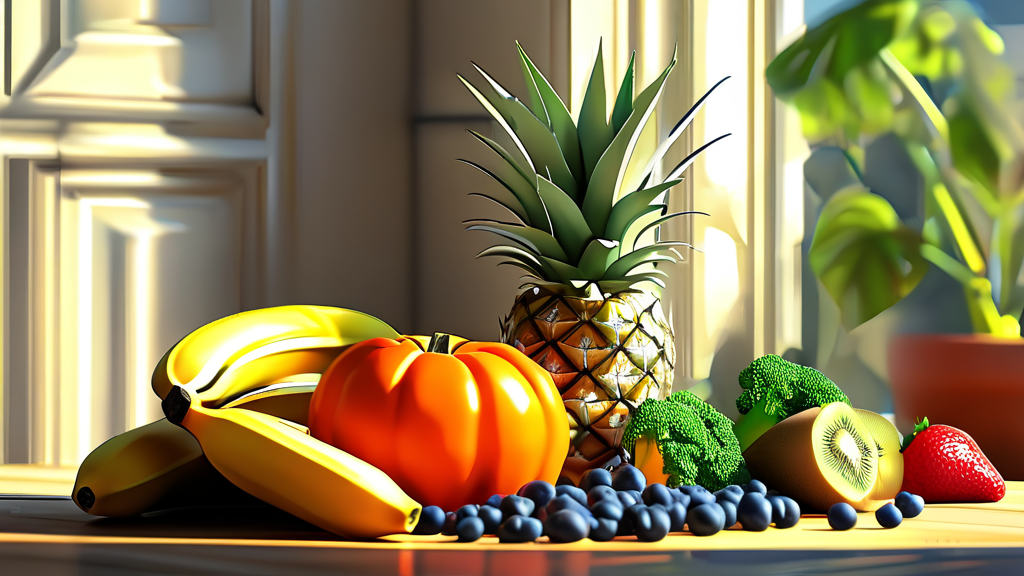 다이어트 식단에 칼륨을 더하는 구체적인 방법 (realistic 스타일)