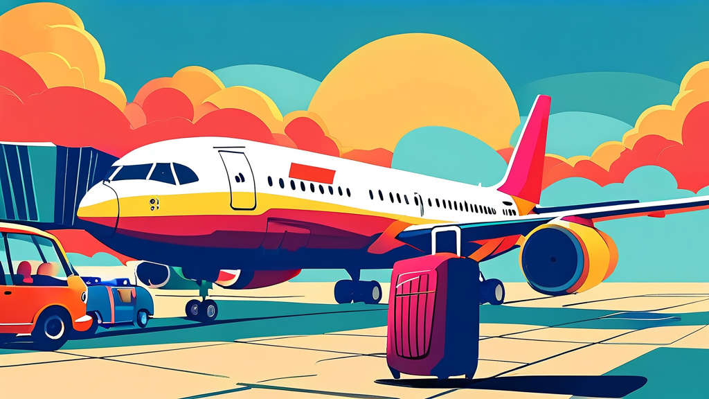 티웨이항공 특가 관련 유류할증료 및 운항 노선 정보 (cartoon 스타일)