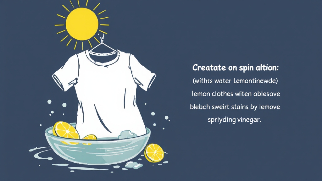 천연 재료, 레몬 & 식초 활용 (illustration 스타일)