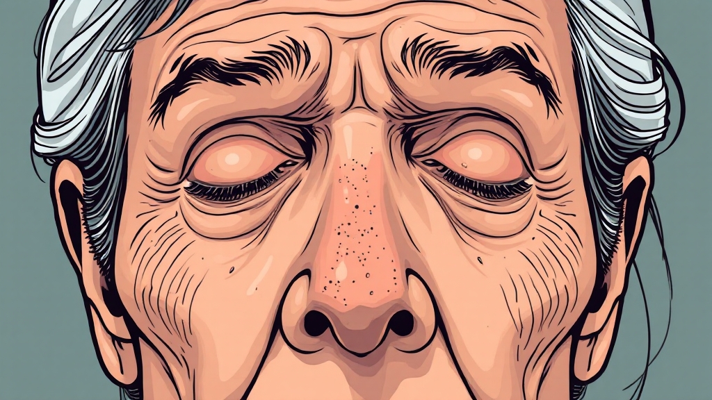 피지선 증식증이란? (illustration 스타일)