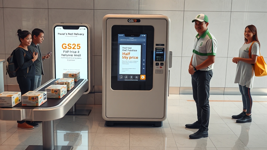 반값택배, 어떻게 예약하고 보낼까요? (realistic 스타일)