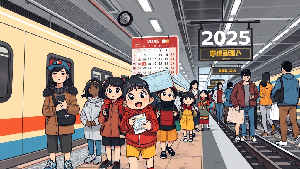 추석 기차표 예매 일정 (cartoon 스타일)