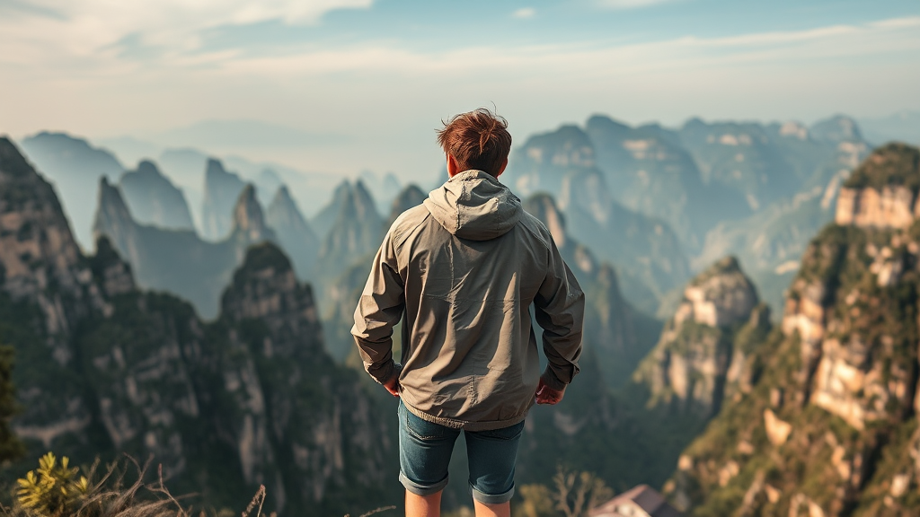 장가계 여행 준비물 체크리스트 (realistic 스타일)