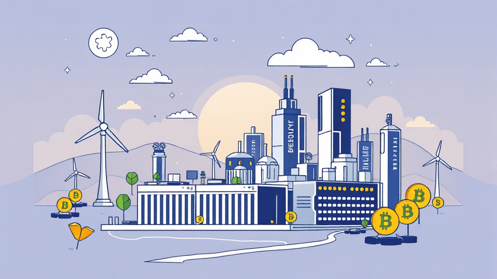 주요 코인 채굴 회사 현황 (illustration 스타일)