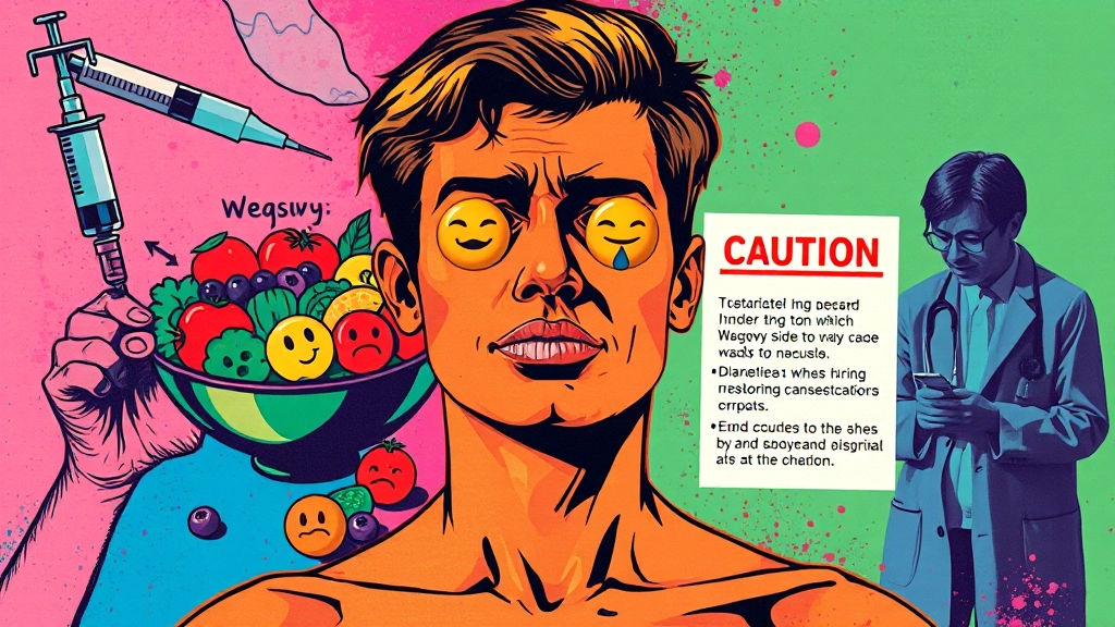 위고비, 부작용은 없을까? (popart 스타일)
