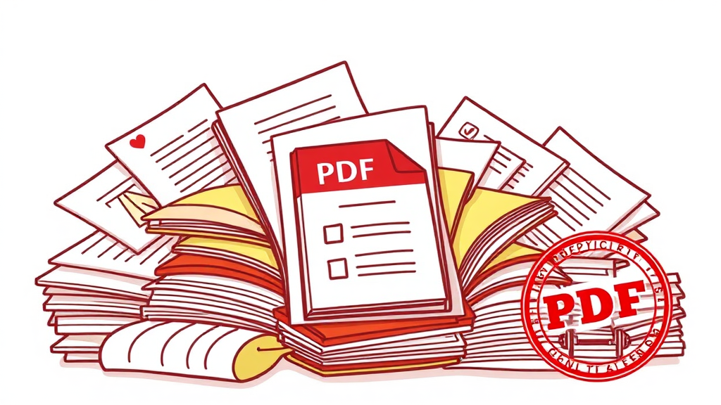 제출 서류 완벽 정리 (cartoon 스타일)