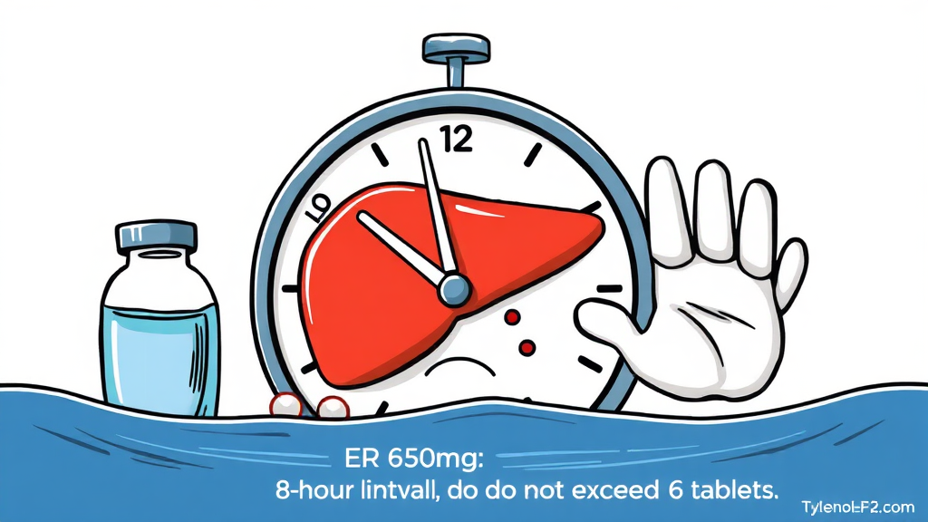 ER 650mg 주의사항 및 부작용 (illustration 스타일)