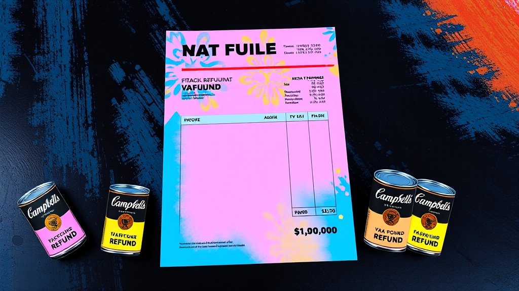 부가세 환급일, 언제 받을 수 있나? (popart 스타일)