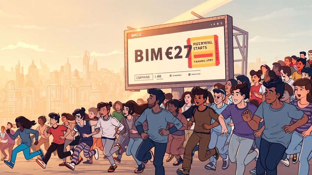 티켓팅, 언제 어떻게? (cartoon 스타일)