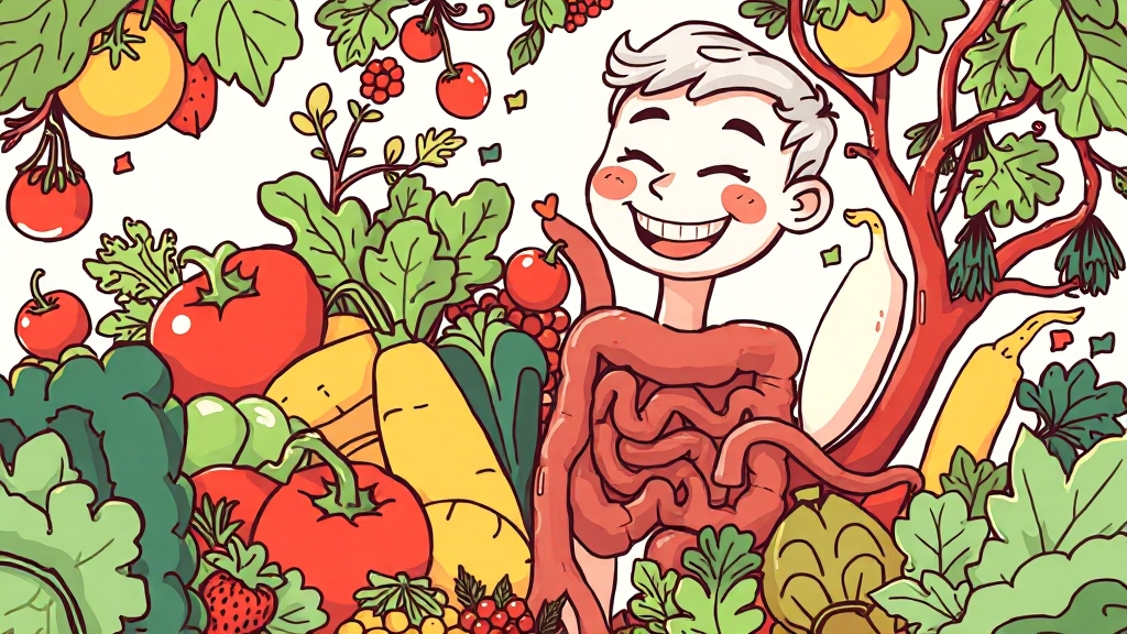 건강에 좋은 음식, 왜 중요할까? (illustration 스타일)