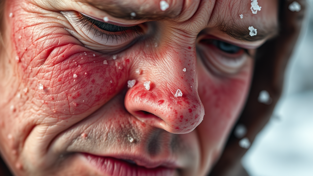 한랭 두드러기란? (realistic 스타일)